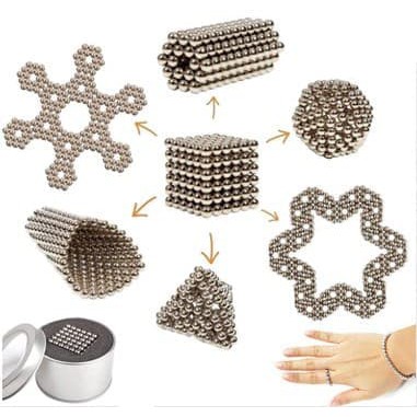 Magcube NeoCube Mainan Magnetic Cube Balls Puzzle 5mm bola magnet dan combi stick buckyballs