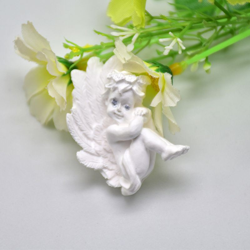 Glitter Cute Baby Angel Wings Love Heart Prayer Pendant Keychain Silicone Resin Mold Epoxy Resin DIYJewelry Making Tools