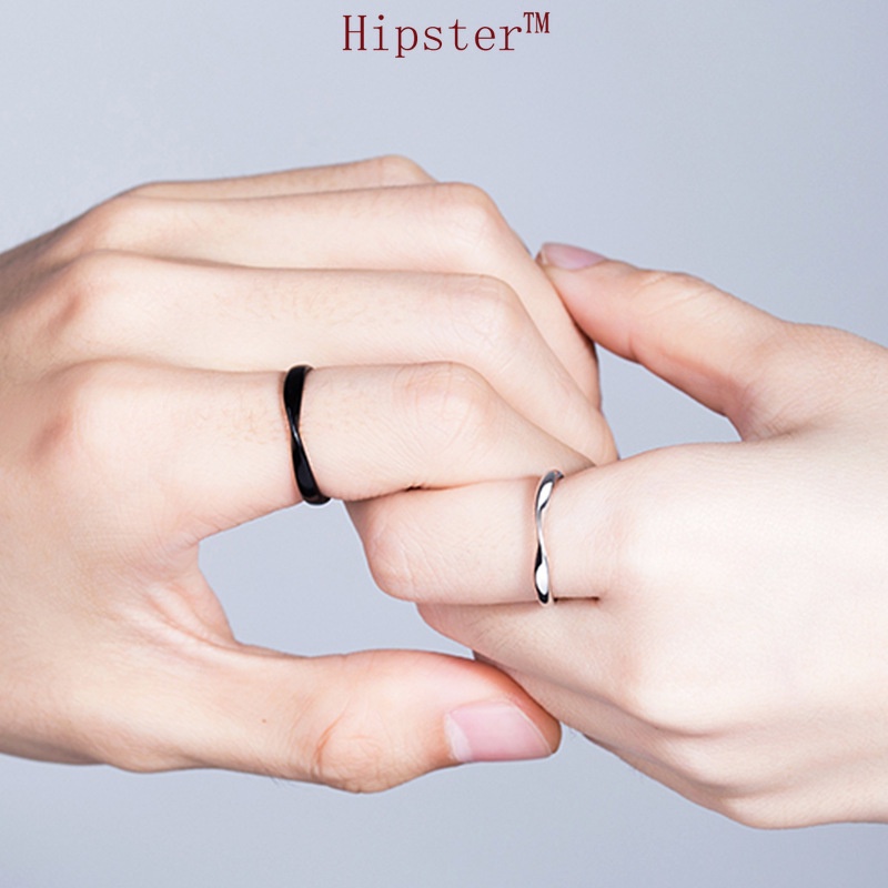 Korean Style Niche Personality Creative Design Couple Romantic Ring