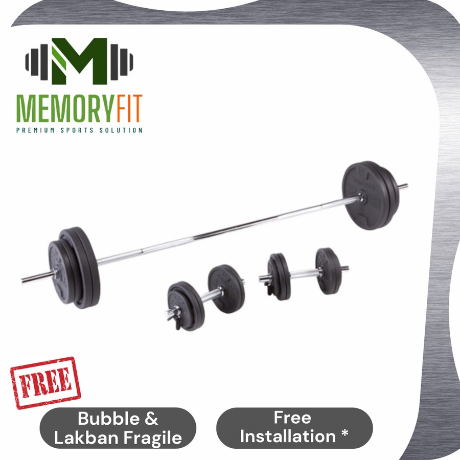 DOMYOS - KIT DUMBELL SET 93 KG DUMBELL / DUMBELL / BARBELL