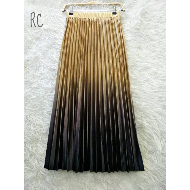 ( Bisa COD ) Rok Bludru velvet Super Gradasi/motif zigzag import Korea(panjang 90cm)-6