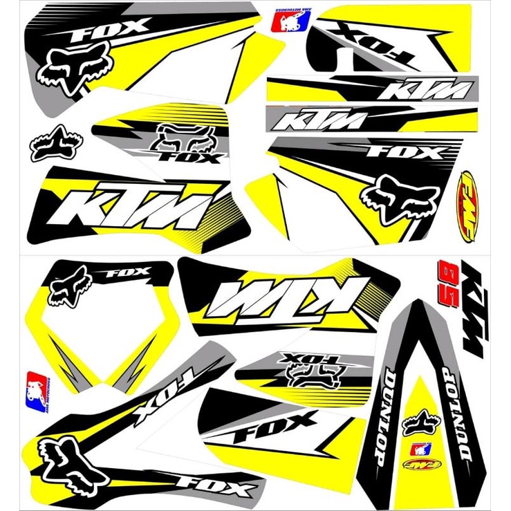 Decal striping sticker vareasi motor ktm 85 old/lama