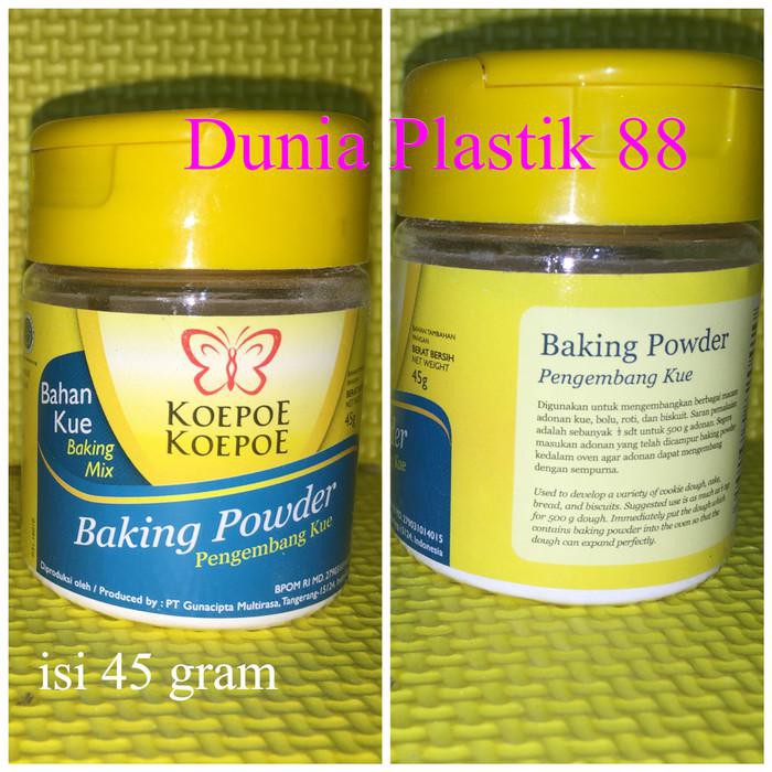 

isi 45 gram BAKING POWDER koepoe koepoe kupu kupu bubuk pengembang kue BERKUALITAS