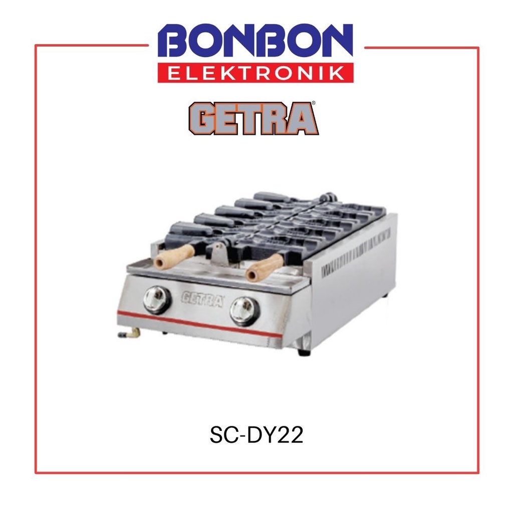 GETRA Gas Fish Waffle Baker SC-DY22 Maker Taiyaki Ikan Mulut Tertutup