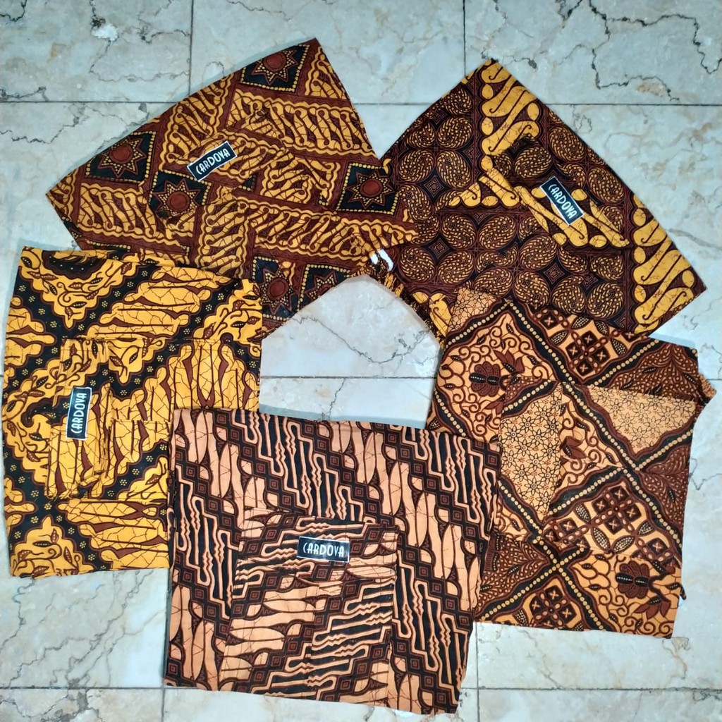 celana batik boim berbagai ukuran / calana boim anak dan dewasa-kuning