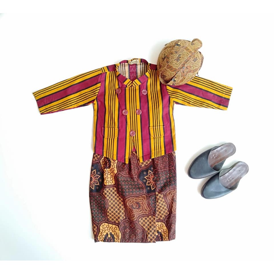 beskap anak,beskap lurik