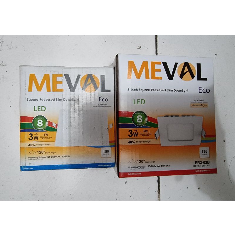 Meval Led Panel ib 3W Kotak. Downlight led 3 watt inbow masuk plavon