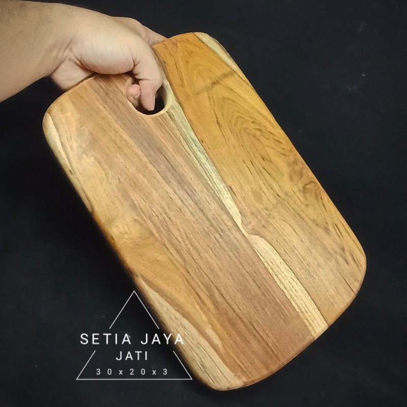 Telenan kayu jati TEBAL 3CM - ANTI AIR ada 2 ukuran