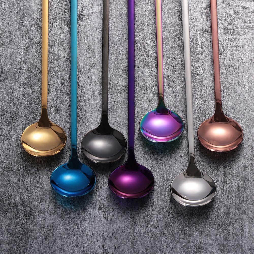 Wonder Coffee Scoop Multicolor Gagang Panjang Sendok Aduk Stainless Steel