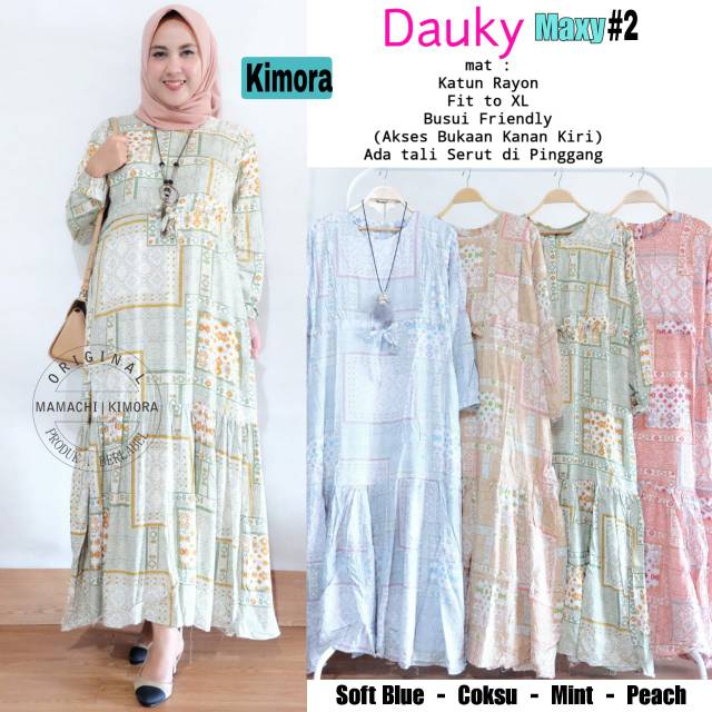 DRESS KATUN RAYON DAUKY MAXY #2 BY KIMORA