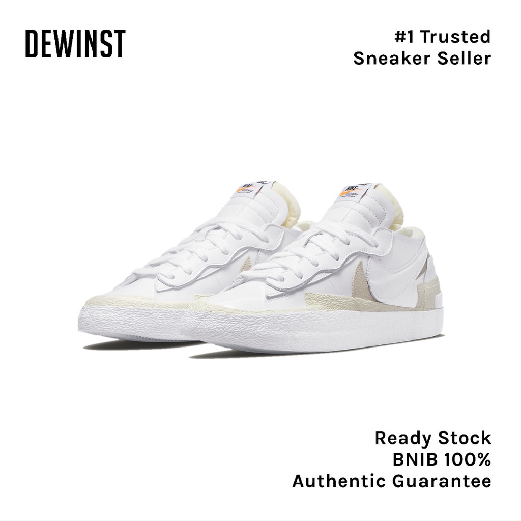 Sacai x Blazer Low White Grey