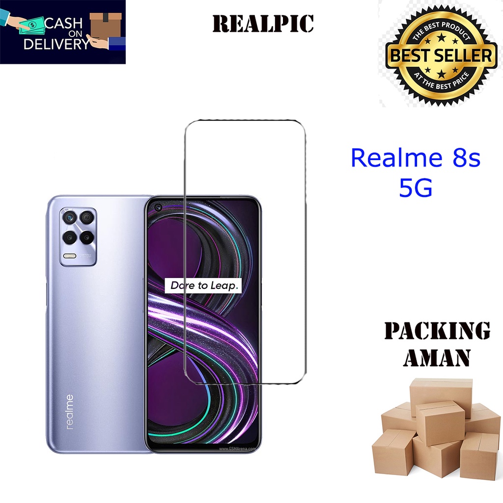 Tempered Glass Realme 8s 5G Screen Protector Anti Gores