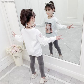 Sweater Kaos  Anak  Perempuan  Lengan  Panjang  Model  Round 