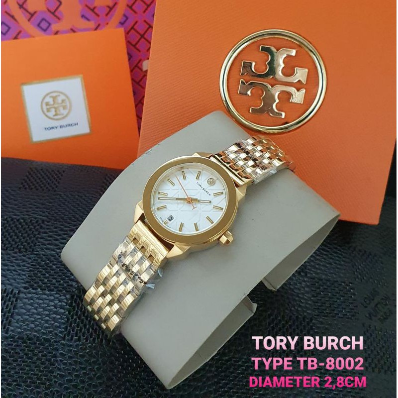 Tory Burch Original TB8003 TB8002 All Stainless Jam Tangan Wanita