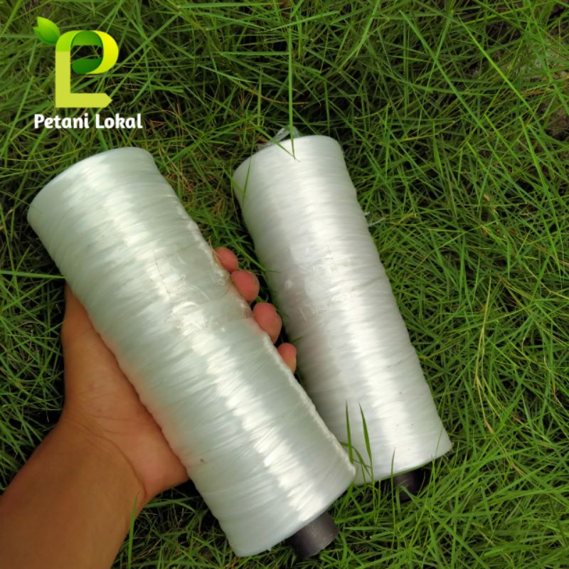 Tali Salaran Gawar 1 Rol 8 Ons Putih Tali Lanjaran/Tali Gawer pengikat Tanaman