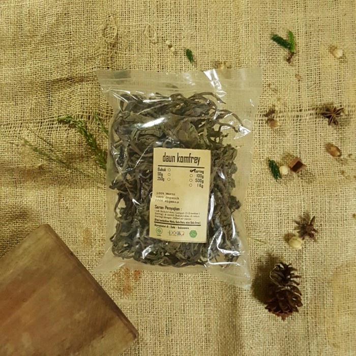 

DAUN KOMFREY COMFREY KERING 1000 GRAM - Symphytum - MURNI - JSR