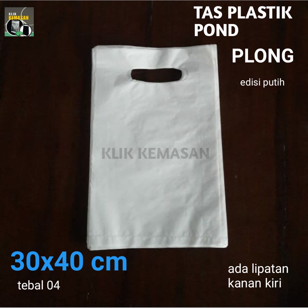 

TAS PLASTIK PUTIH 30X40CM PLONG/TAS MALL TAS POND TAS PRODUK PAPERBAG