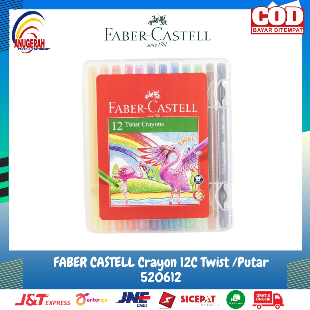 

Crayon Faber Castell 520612 12C Twist / Putar (PCS)