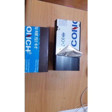 profil upvc conch coklat dan hitam