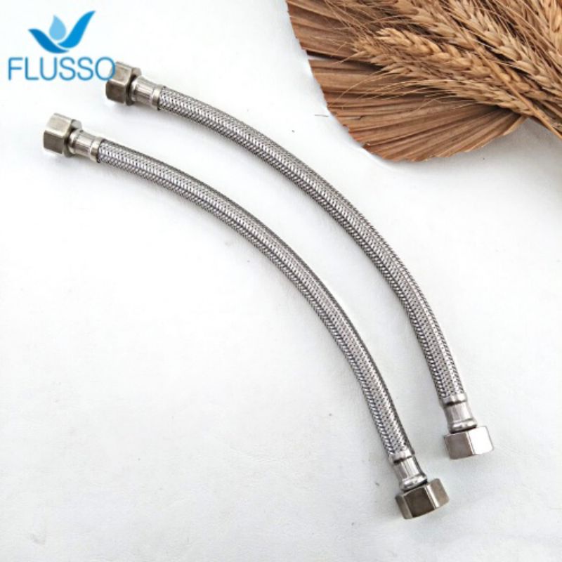 SELANG FLEXIBLE ANYAM 30CM BUAT WASTAFEL &amp; CLOSED FLUSSO