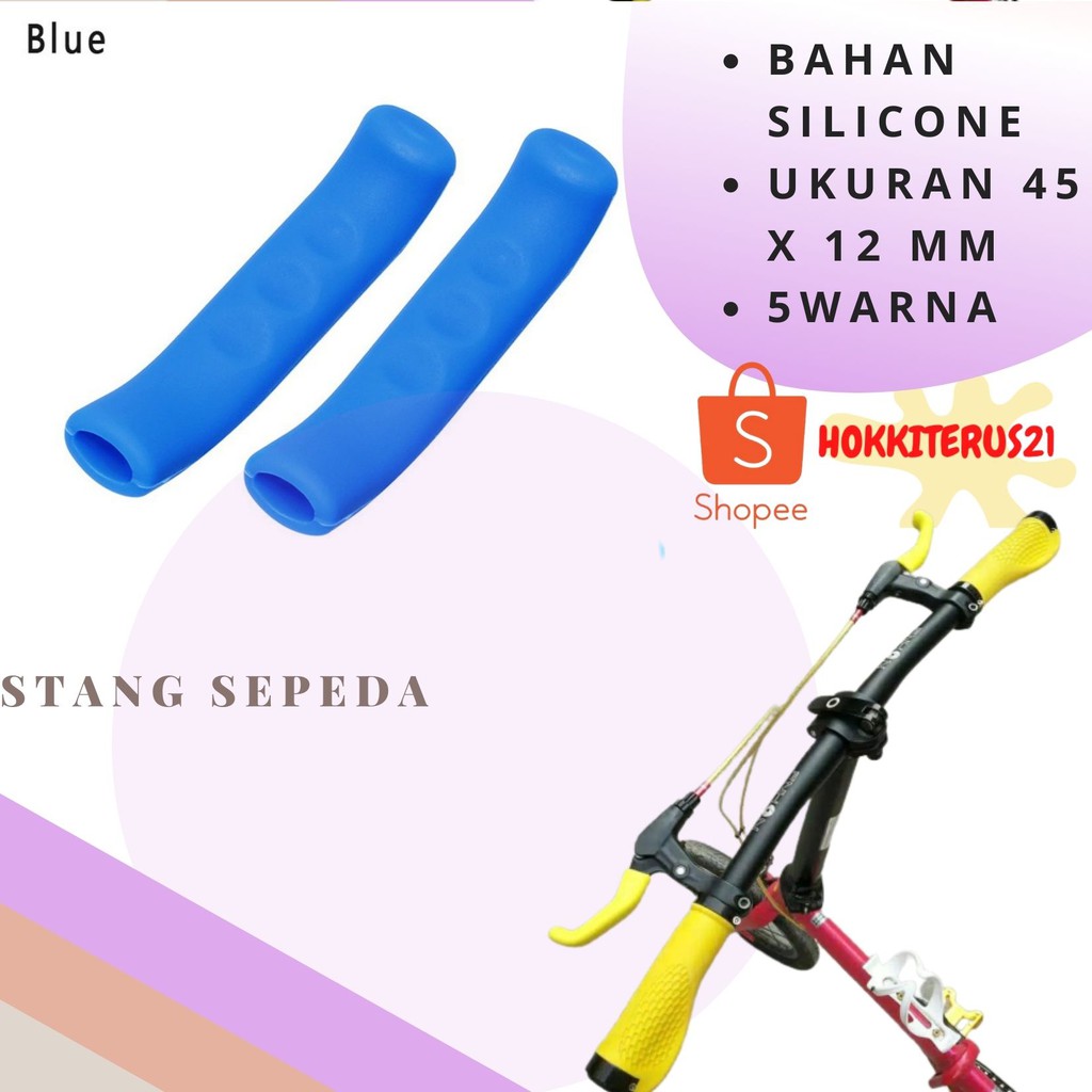 HOKKITERUS21 Sarung Grip stang gagang stang sepeda silicon lembur 1pasang