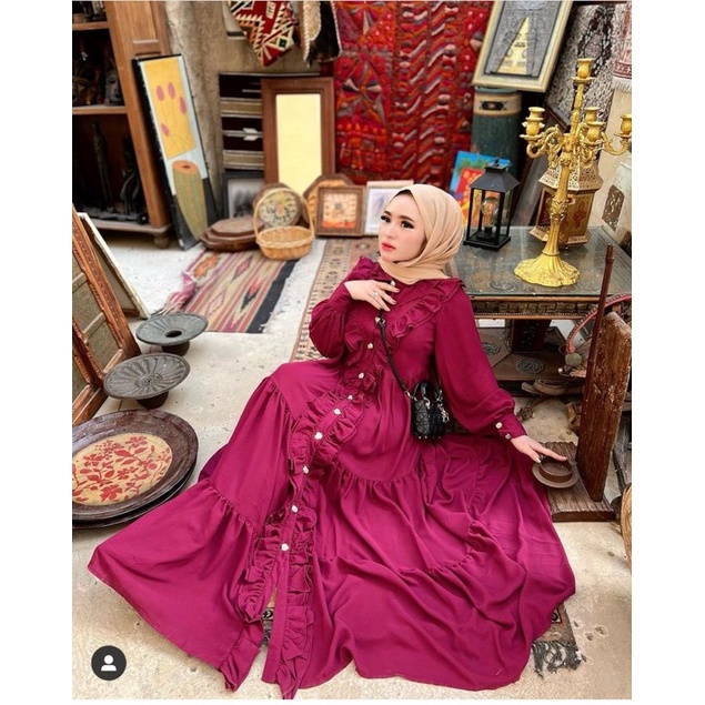 Dress herlin dubai import by shellasaukia 100% original