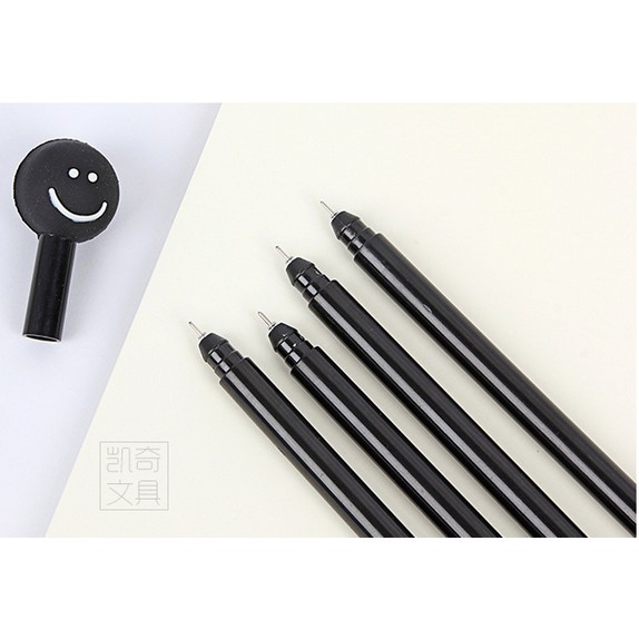 

(PROMO) Pulpen Gel Emoticon Black n White 0.5mm