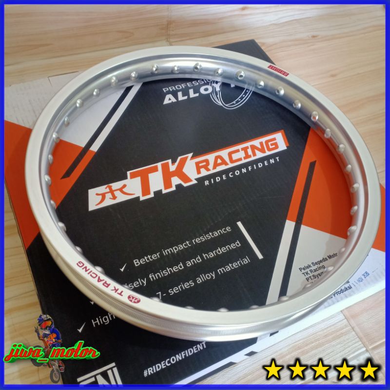 velg TK racing 140 ring 17 warna silver TK racing original