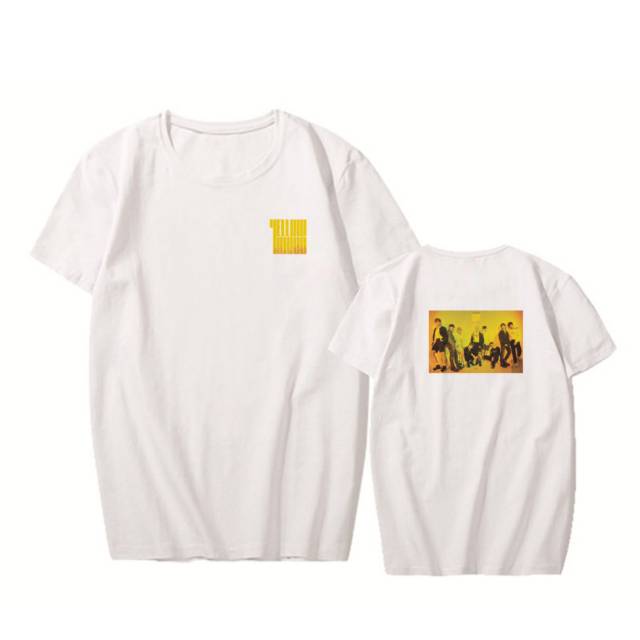 Kaos Kpop Unisex Stray Kids Yellow Wood