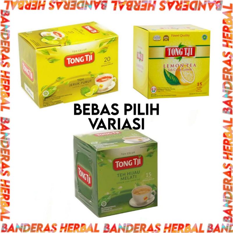 

Tong Tji Jeruk Purut Teh Hijau Melati dan Lemon Tea Teh Celup Amplop