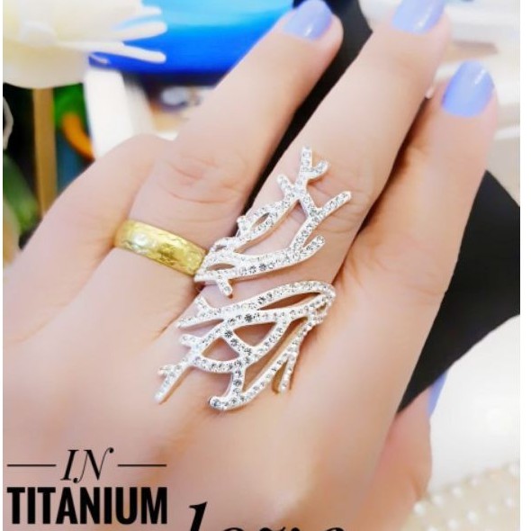 Titanium cincin wanita 1378