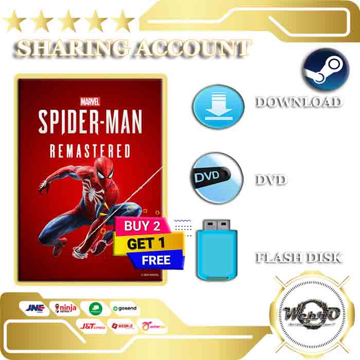 MARVELS SPIDERMAN REMASTERED 2022 WITH ALL DLC - PC DVD GAMES ORIGINAL