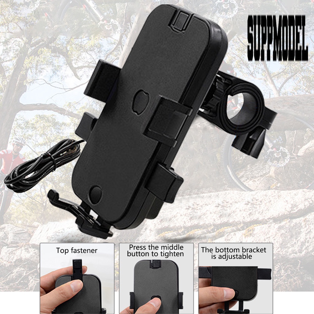 Bracket Dudukan Handphone Gps Universal 12-80V Shockproof Untuk Setang Sepeda Listrik