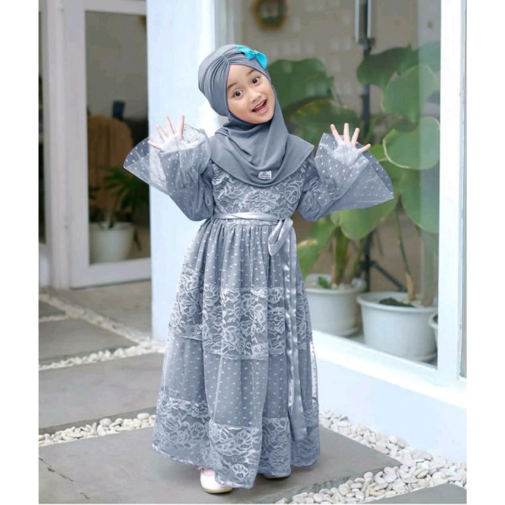 Gamis Pesta Anak Qirania Premium Termurah / Hight Quality