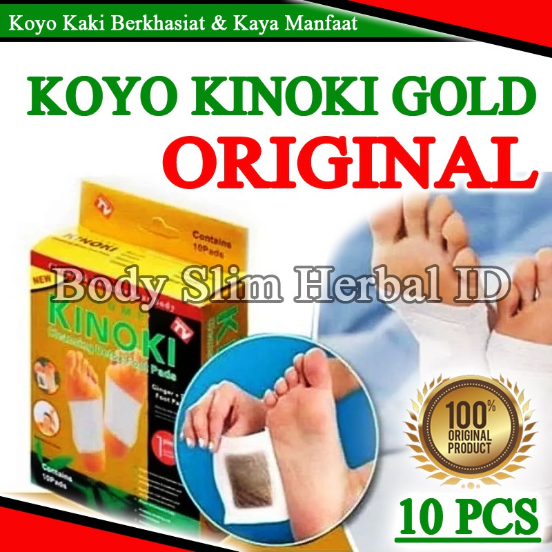 [ ORIGINAL 100% ASLI ] Penyerap Racun Kinoki Detox Kaki Original Koyo Kaki Bamboo Gold Original BPOM