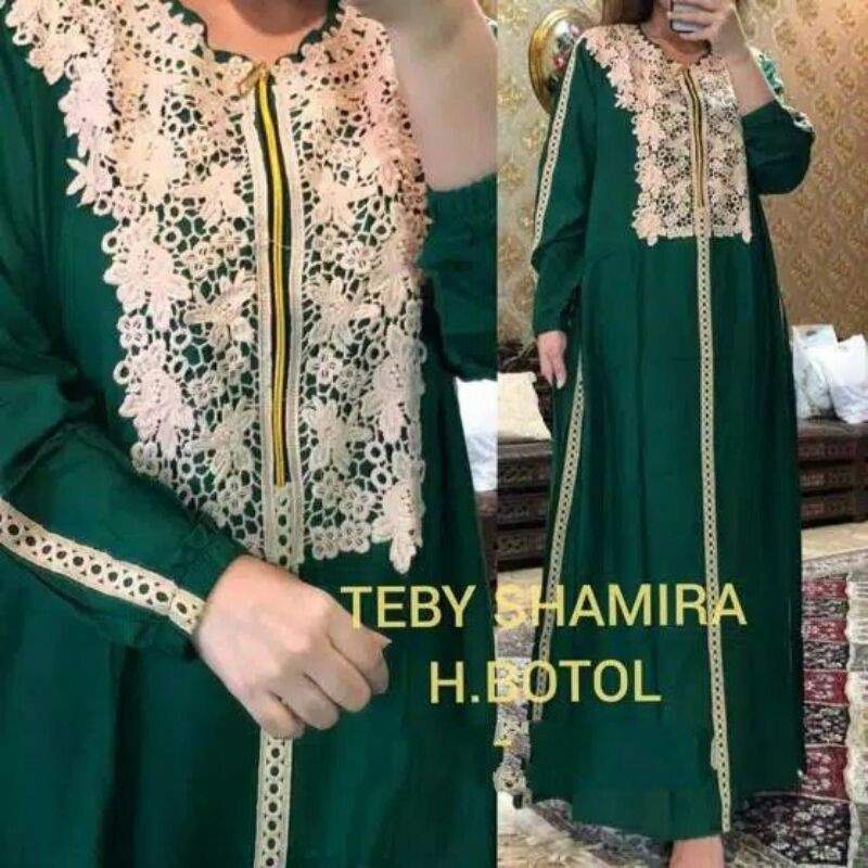 DASTER ARAB JUMBO LD 135 DASTER RENDA JUMBO DRESS ARABIAN TEBY SHAMIRA BIG SIZE Daster Arab Jumbo Te
