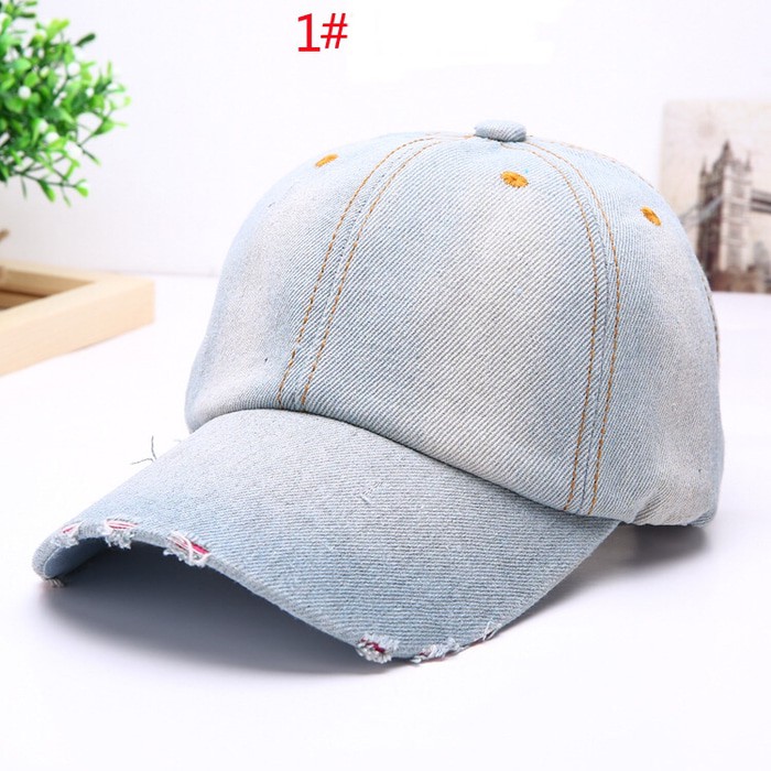 Topi Baseball Cap import model denim MB191