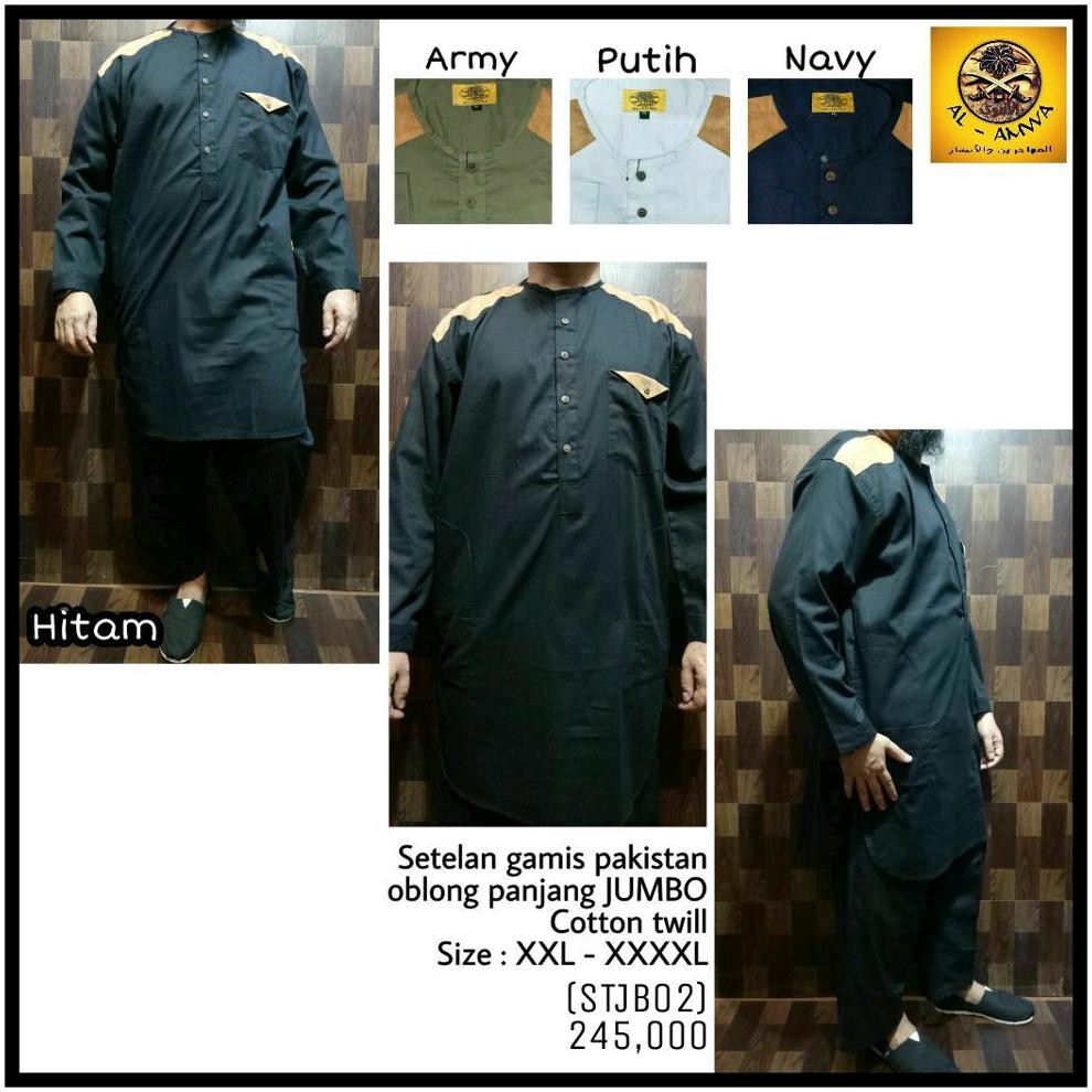 Termurah Stelan Kurta Jumbo-Setelan Gamis Pakistan Lengan Panjang Jumbo-Gamis Jumbo-Celana Sirwal