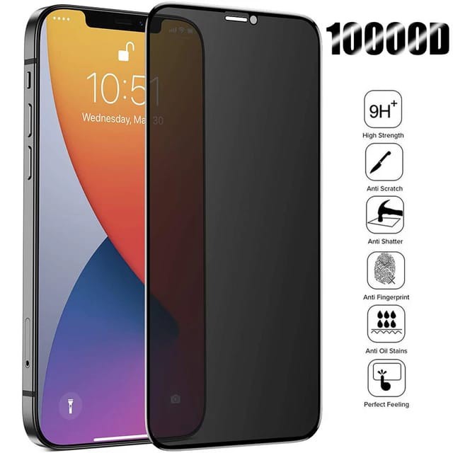TEMPERED GLASS PRIVACY ANTI SPY FULL IPHONE 16 15 14 13 12 PRO MAX PLUS MINI