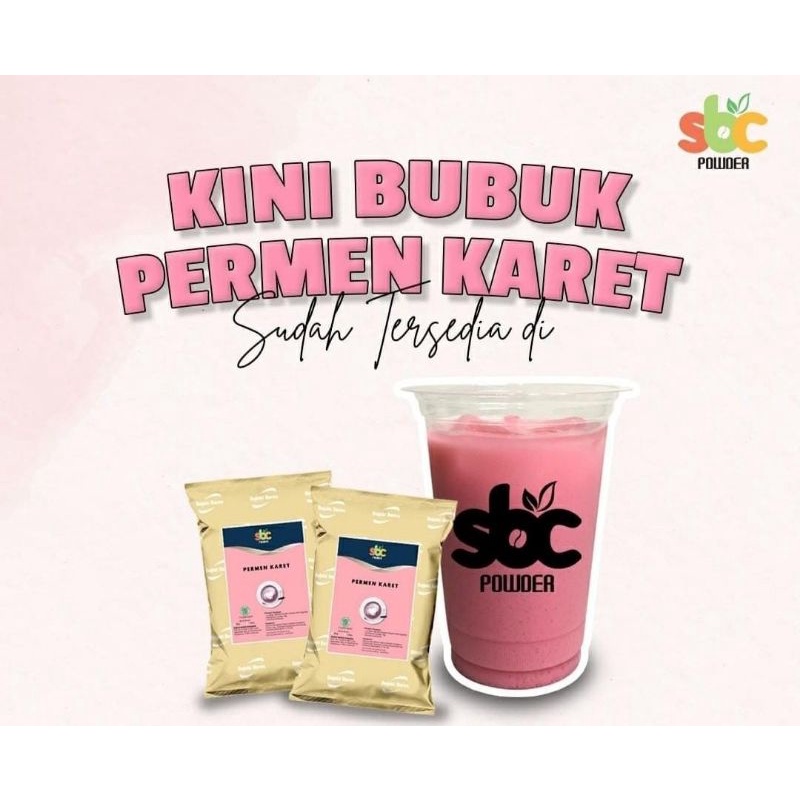 

SBC Powder bubuk minuman permen karet