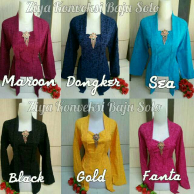 KEBAYA KUTUBARU EMBOS PANJANG WANITA MODERN JAWA