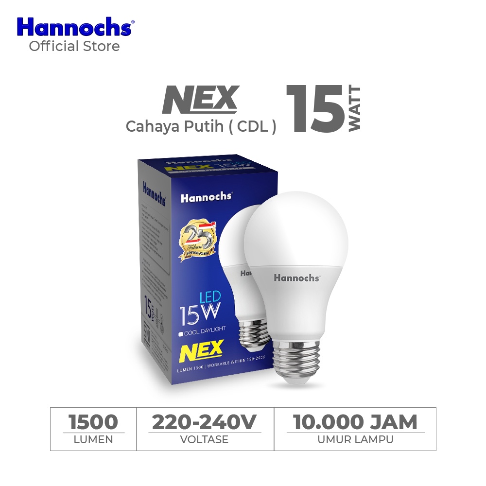 Hannochs Lampu LED NEX 15 watt CDL - Putih