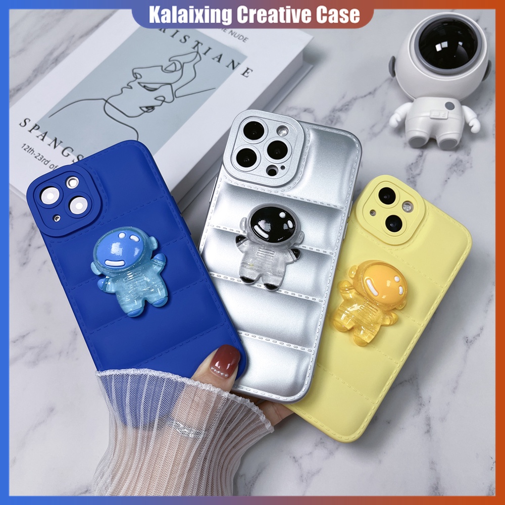 Casing iPhone 14 Max 14 Pro Max 13Pro 12 ProMax 11Pro Xs Max Xr X Xs Motif Astronot Anti Sidik Jari