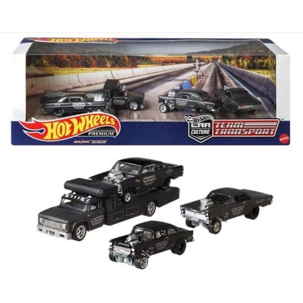 Hot Wheels Diorama Team Transport Black Hole Set isi 4 pcs