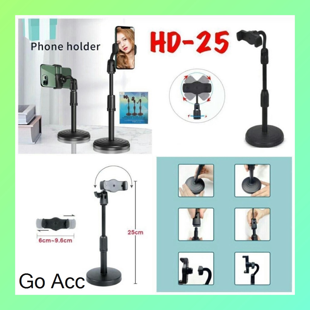 HD-25 Stand Holder HP Penyangga WFH Sekolah Online work from home schooling,HD-28,HD-56