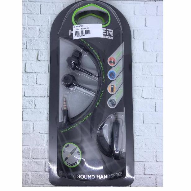 [KODE Z0115] Headset Earphone Handfree Mega Bass Merk Master