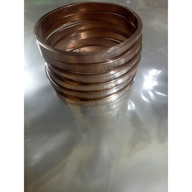 GELANG WANITA TITANIUM IMPORT AWET ANTI KARAT