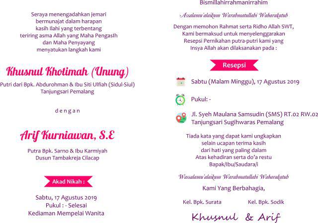 8100 Contoh Konsep Undangan Akad Nikah Terbaik Gratis