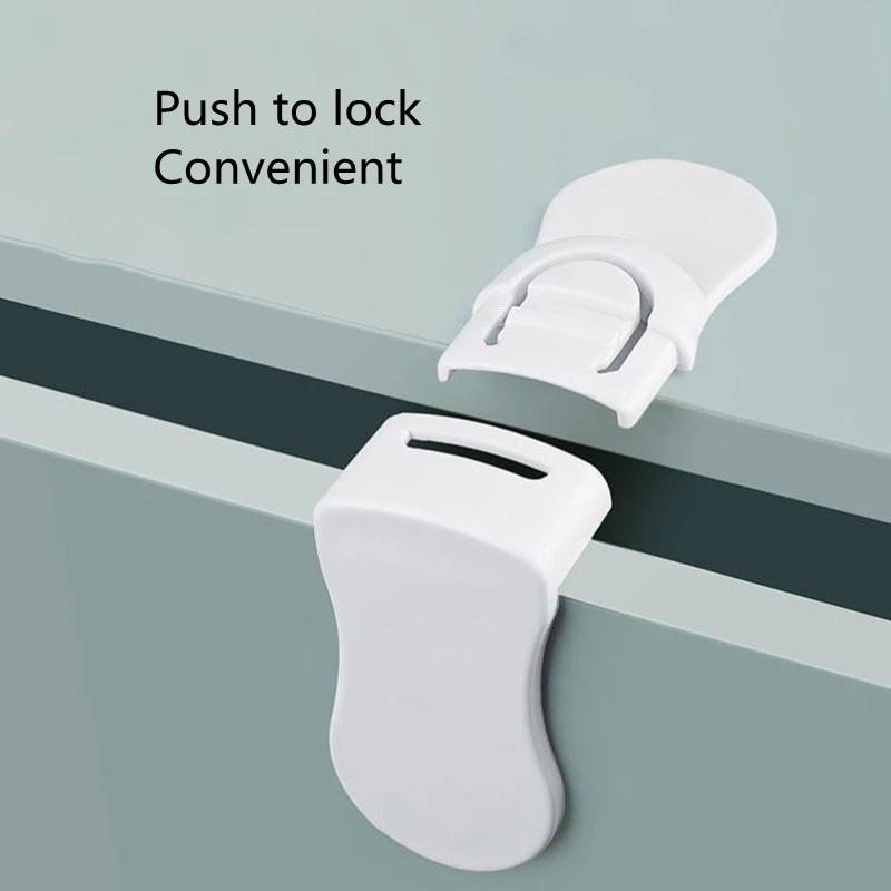 1pc Kunci Pengaman Pintu Lemari / Kulkas Multifungsi Untuk Keamanan Bayi / Anak