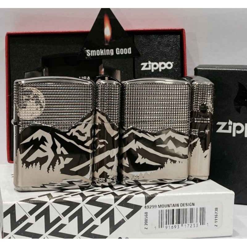 Original Zippo 49299 Armor Mountain 4 sides